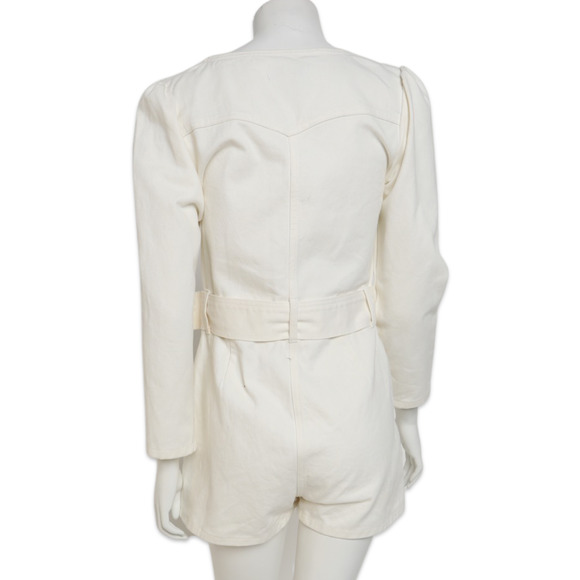 Never Fully Dressed White Denim Jumper - Used - Size 4 - Picture 2 of 3